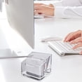 thumbnail image 4 of Dvruxg Clear Business Card Holder Box – Transparent Office Business Card Storage Case for Home, Desk & Exhibitions – Holds Cards, Pens, Notes, 4 of 5