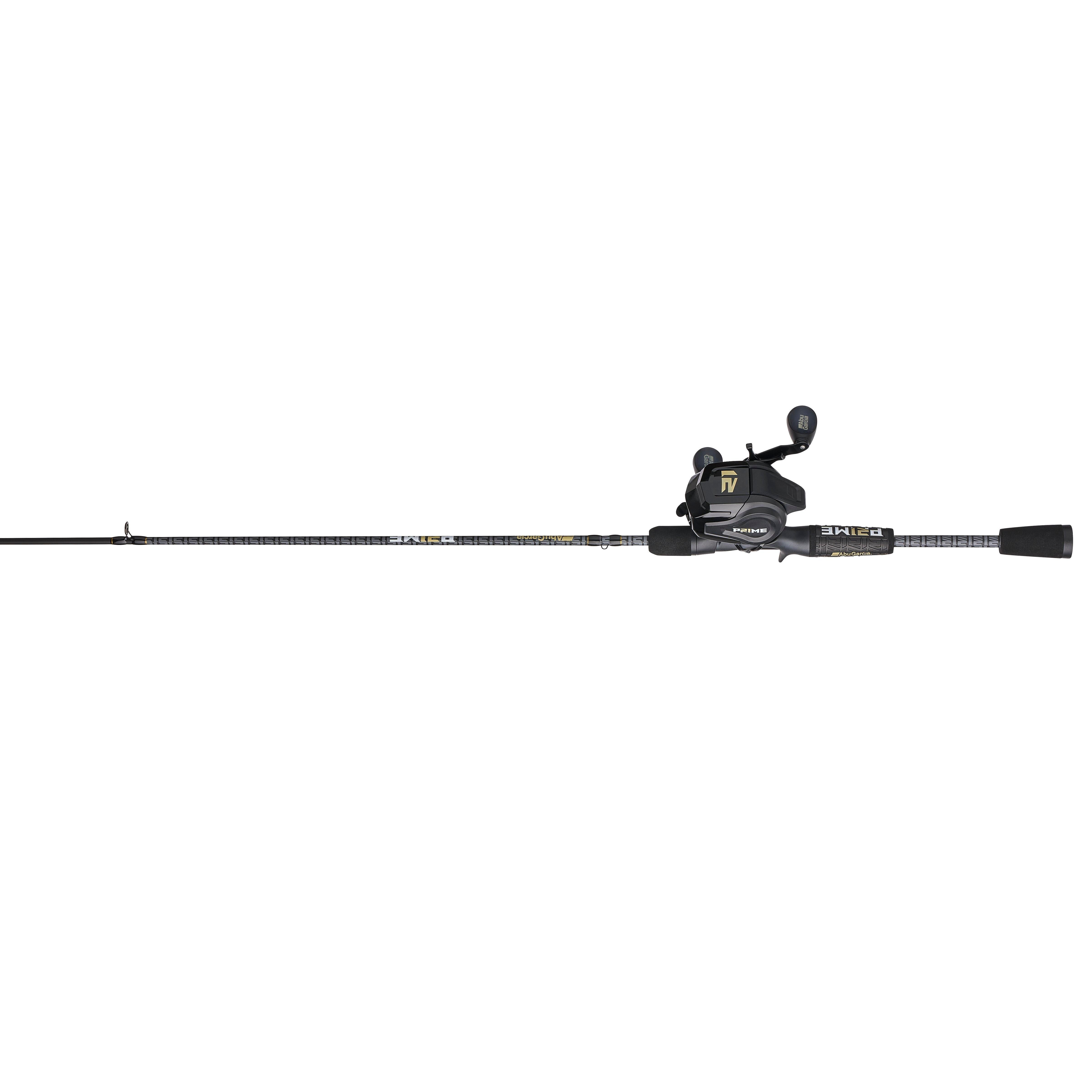 Abu Garcia Prime Spincast Combo, 6' Medium, Black, 8-Size Reel