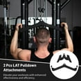 thumbnail image 3 of 2 Pcs LAT Pulldown Attachments, LAT Bar Cable Machine Attachments, Pull Down Bars, Multi-Purpose V-bar, Back Tricep Bar Strength Training Handles for Home, Gym, Neutral Pull Down Accessories, 3 of 7