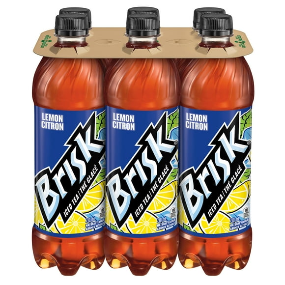 Brisk Lemon Iced Tea 6 x 710mL, Bottles, 6x710mL