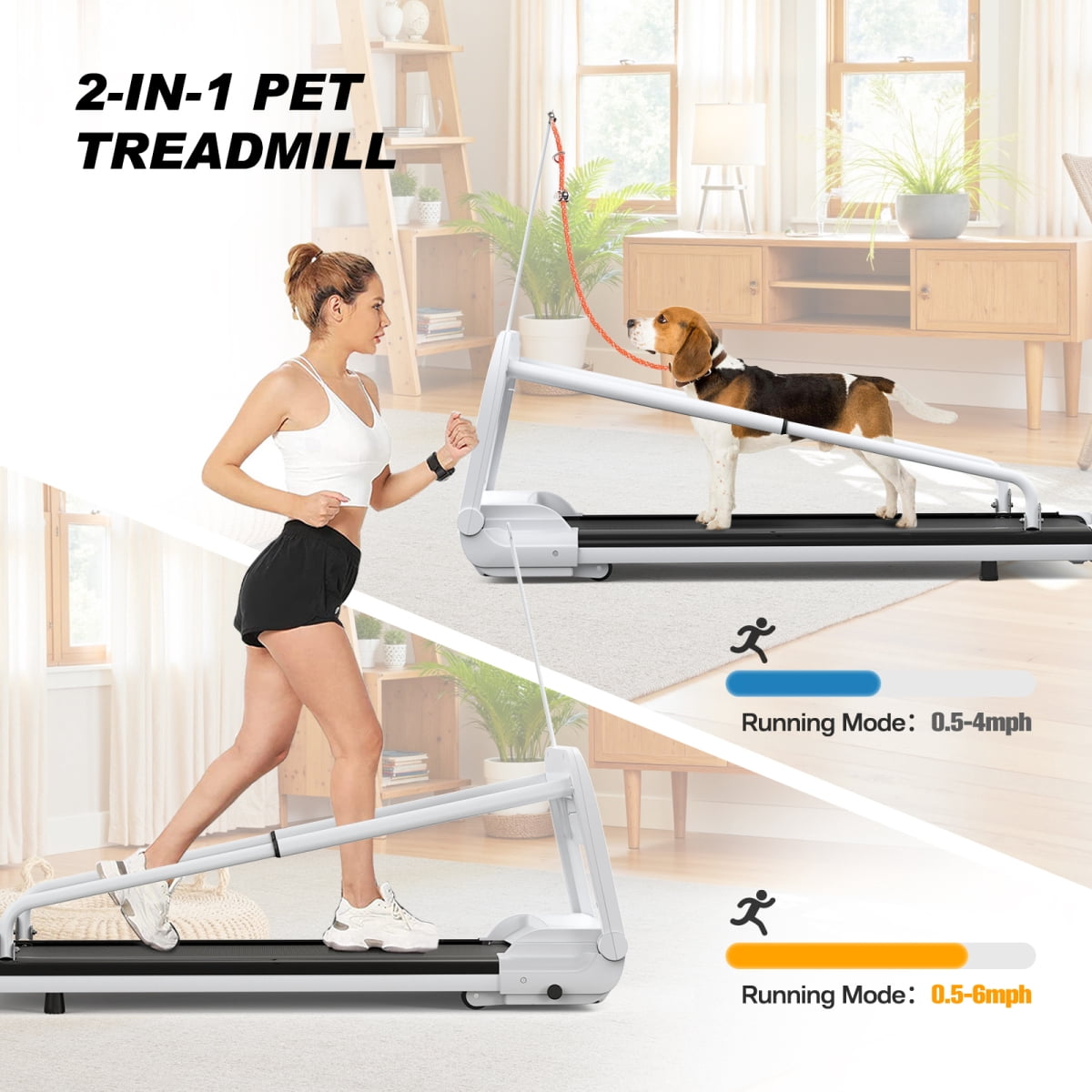 2025 New Quiet Smart Pet Treadmill, Adjustable Speed, Perfect for Small/Medium Dogs