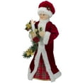 thumbnail image 4 of Northlight 2 Ft Christmas Mrs. Claus with Lighted Musical Christmas Plastic Decorative Figurine, 4 of 5