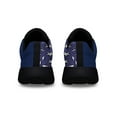 thumbnail image 4 of Alaska Stte Willow Ptarmigan Bird and Forget Me Not Flower Shoes Sneakers Black Size 10, 4 of 7