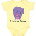 thumbnail image 3 of Inktastic I Love My Mommy Elephant Purple Pink Girls Baby Bodysuit, 3 of 5