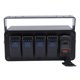 thumbnail image 1 of Panel de interruptor Basculante de 4 Bandas Con Cargador USB PD TUPO C QC3.0, Aleación de Aluminio Resistente Al Agua, Para Coches, Camiones, Barcos, RV, UTV, ATV, ATV, 1 of 7