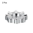 thumbnail image 3 of Unique Bargains Round Wheel Handle Faucet Handles Manifold Gauges Knob Square Broach Handwheel Replacement Plastic 2 Pack, 3 of 6