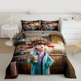 thumbnail image 2 of Castle Fairy Child Teens Cute Cow Twin Comforter Sets,Cartoon 3D Animal Bedding Set, 2 of 8