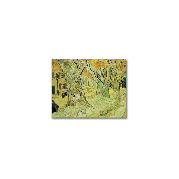 Trademark Fine Art "The Road Menders, 1889" Canvas Wall Art by Vincent van Gogh