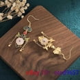 thumbnail image 4 of K-KED White Jade Donut Earrings Women 925 Silver Natural Luxury Accessories Jewelry, 4 of 5