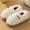 White, variant on Winter New Plush Fluffy Slippers Women Warm Slip Non Thick Sole House Casual Shoes Woman Comfortable Soft Fur Indoor Home Slides (Gray,44-45)