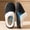 Black, variant on Unisex Arch Support Slippers for Women & Men,Platform Warm Furry Cozy Memory Foam House Slippers Couple,Family