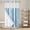 SkyBlue, variant on Blue Striped No Hook Shower Curtain with Snap in Liner, Waterproof Fabric Shower Curtains, Farmhouse Stripes Modern Art Shower Curtain Set Top See Through for Bathroom 36"x78"