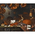 thumbnail image 3 of Bartolomeo Bettera 24x20 Black Modern Framed Museum Art Print Titled - Musical Instruments, 3 of 5