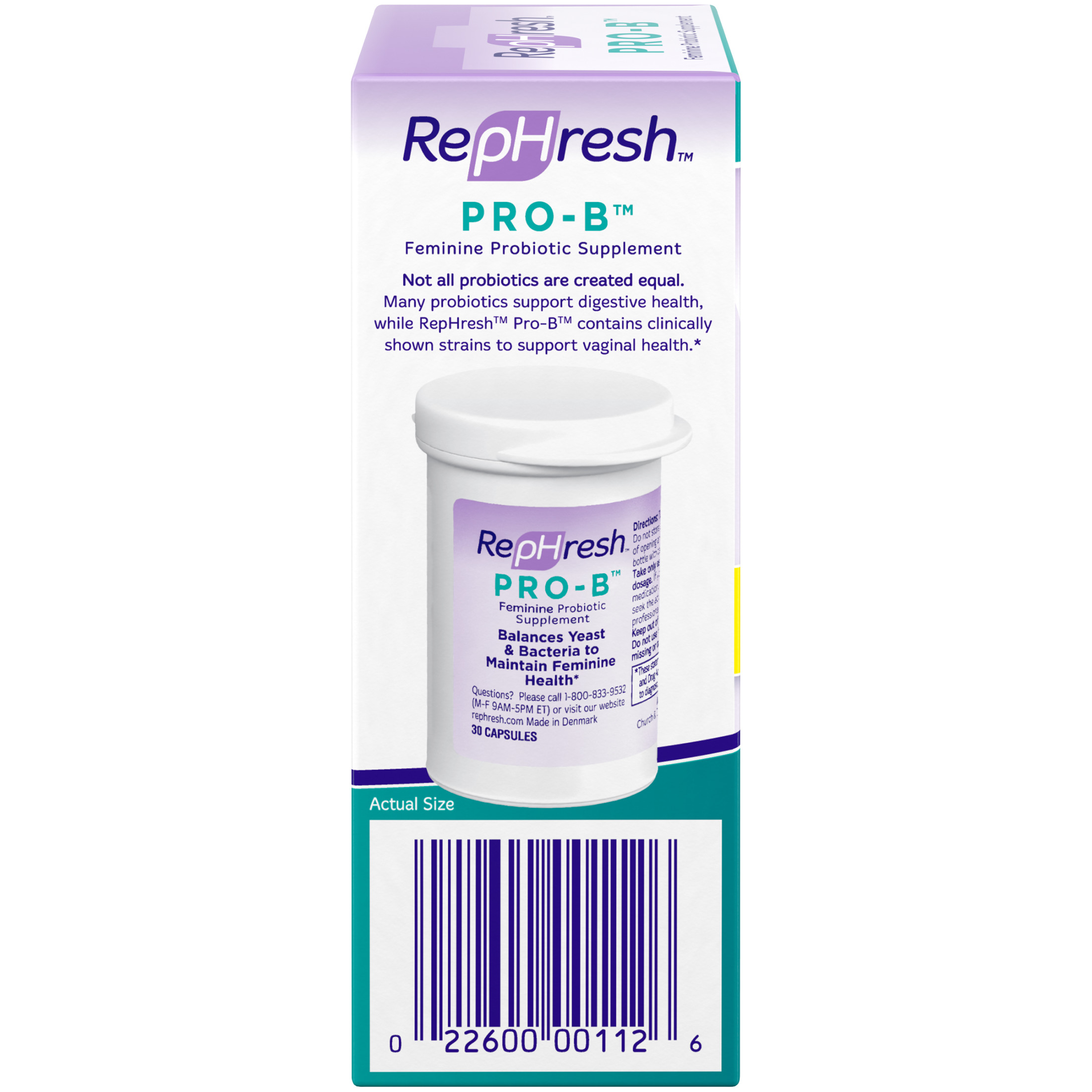 RepHresh Pro-B Probiotic Supplement for Women, 30 Oral Capsules - image 2 of 11