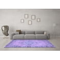 thumbnail image 3 of Ahgly Company Indoor Square Abstract Blue Contemporary Area Rugs, 7' Square, 3 of 4