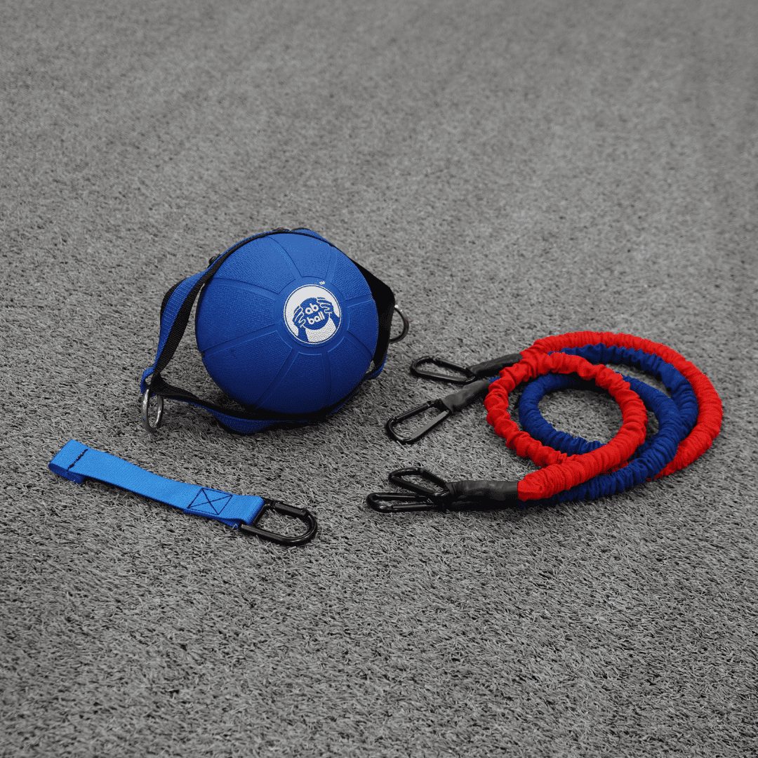 The Abs Company 6 lb Medicine Ball Set - Sports Training 3 In 1 Slam Ball