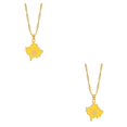 thumbnail image 2 of Guardoinrt Gift Loved Ones With These Stunning Pendant Necklaces Versatile Style Unisex gold 2Set, 2 of 6