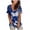 Navy, variant on asdoklhq Long Sleeve T-Shirts for Women,Womens Fashion Plus Size Gradient Color V-Neck Short Sleeve T-Shirt Tops Blouse