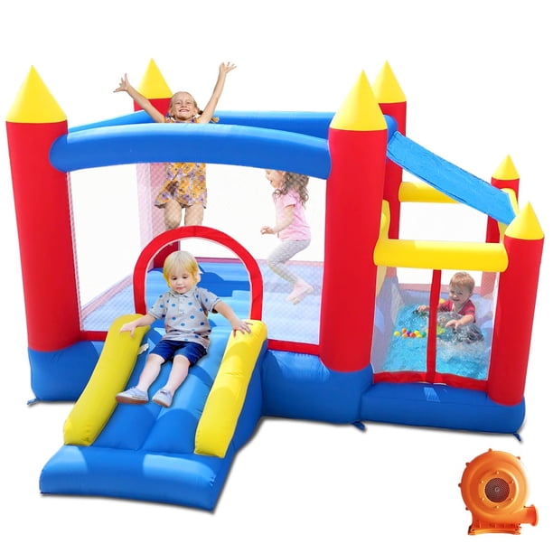 Casa inflable Baralir con piscina de bolas para niños de 3 a 6 años