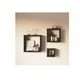 thumbnail image 1 of Set 3 Piezas Repisas Flotantes Cuadrados Minimalistas Xtellar Color negro, 1 of 4