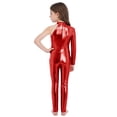 thumbnail image 2 of vastwit Justaucorps de Ballet à Manches Longues pour Filles Gymnastique Patinage Combinaison Intégrale Rouge 10, 2 of 7