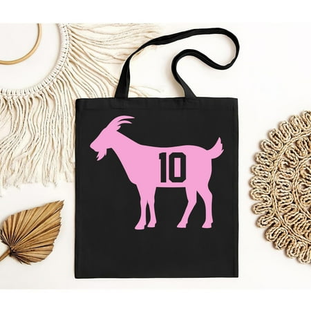 vintage GOAT 10 Messi Soccer Tote Bag Argentina Messi T-Bag Messi T-Bag Gift For Messi Fan Soccer Tote Bag Messi Lover Bag Messi Tote Bag-Black-TH10532