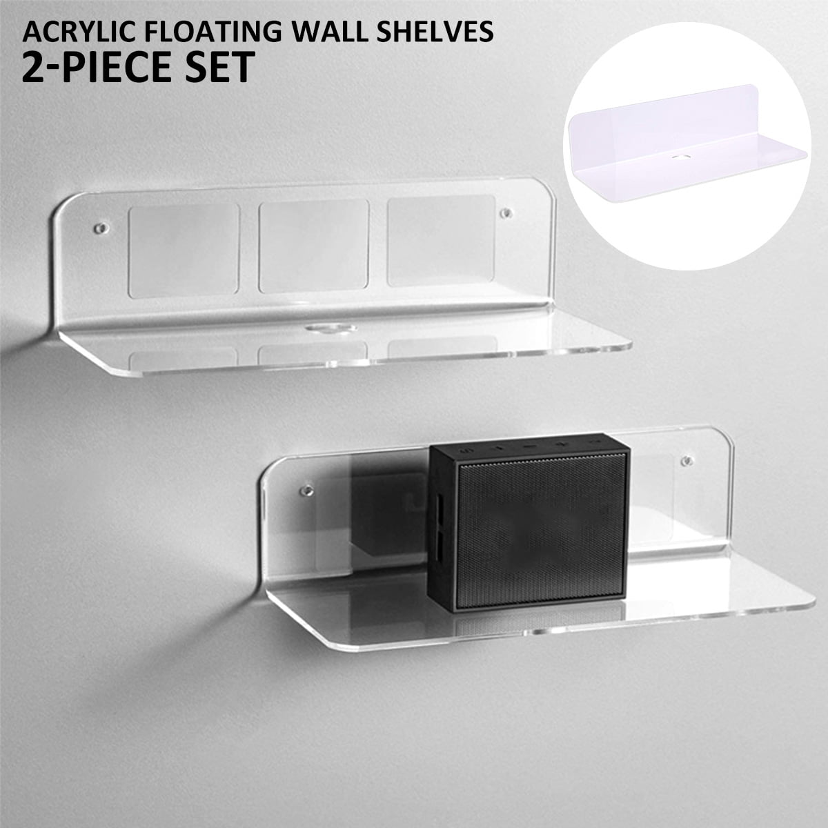 Acrylic Safety Shelf suitable for bathroom caravan kitchen office bedroom 