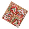 thumbnail image 1 of Toystoory Pieza de de árbol de Navidad, colgante pintado con temática, ambientes de vacaciones, accesorios de fotografía DIY, decoración de Kits de decoración para fiestas campana y casa Toystoory HA069280-02, 1 of 6