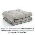 thumbnail image 5 of Southshore Fine Living, Inc. California/King Size Comforter, Pet Hair Resistant Bedding, Steel Grey, 5 of 9