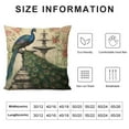 thumbnail image 5 of COMIO  Peacock Throw Pillow Covers Only Decorative Square Pillowcases Cushion Cover(Peacock), 5 of 5
