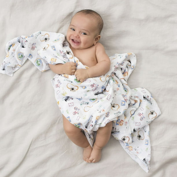 Aden Anais Classic 4 Pack Muslin Swaddles Around the World Walmart