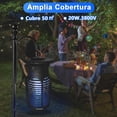 thumbnail image 3 of Gl&uuml;ckluz 2025 L&aacute;mpara Mata Mosquitos El&eacute;ctrico, 20W Potent Matamoscas Eliminador de Insectos Killer Light, Efectiva Fly Killer Lamp Bug Zapper para Interior y Exterior J, 3 of 9