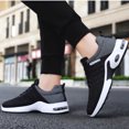 thumbnail image 6 of Men's Air Cushion Running Shoes Slip-on Breathable Knit Tennis Walking Sneakers Lightweight Athletic Sports Shoes for Daily Wear & Gym, 6 of 8