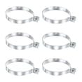 thumbnail image 1 of Uxcell 6-Pack Bandas de Refuerzo para Cercas de Cadena, Banda de Refuerzo de Acero Galvanizado de 3-15/16 Pulgadas con Tornillos y Tuercas para Cercas, 1 of 7
