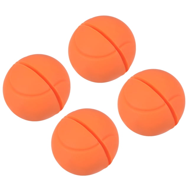 Unique Bargains Tennis Vibration Dampener, 4 Pack Silicone Shock Absorber Racket String Damping, Orange