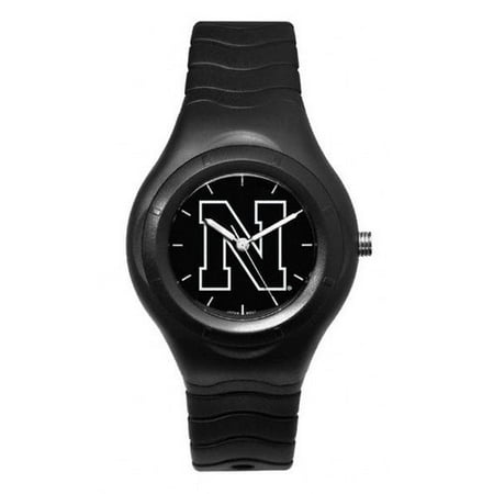 NCAA - Nebraska Cornhuskers Shadow Black Sports Watch with White Logo