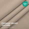 thumbnail image 2 of Cortinas Joydeco de terciopelo beige térmico opacas 132 x 213 cm, 2 paneles, 2 of 9