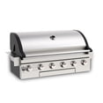 thumbnail image 2 of 6-Burner Built-In Gas Grill, 60,000 BTU Outdoor Kitchen Grill with 859.8 Sq.in Cooking Area, LPG/NG, Perfect for Backyard BBQs, 2 of 9