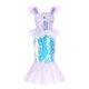 thumbnail image 1 of Vestido de disfraz de La Sirenita de Disney para niños, disfraz de Ariel para fiesta de carnaval, ropa para niños, vestido de cumpleaños de verano, 1 of 1