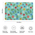 thumbnail image 3 of Pioneer Flower Floral Print Pattern Bathroom Rugs Mat, Non Slip Microfiber Bathroom Rug with Rubber Backing, Soft Mats for Bathroom Floor Tub Shower, 20"x32", 3 of 5
