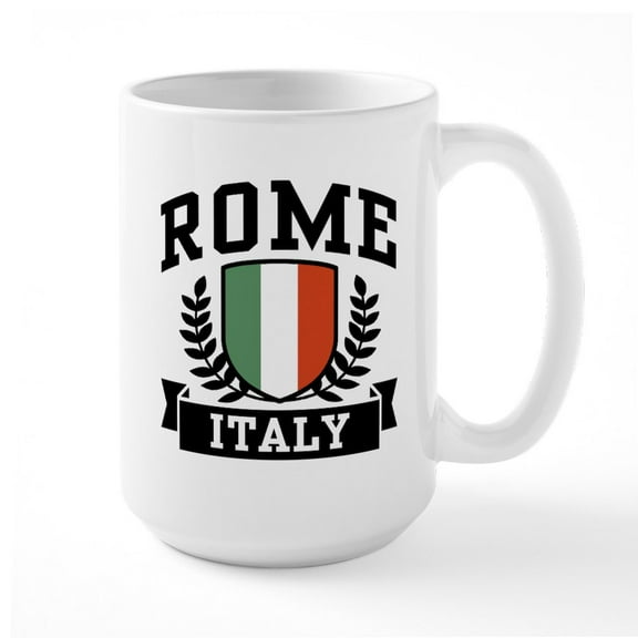 CafePress - Rome Italy - 15 oz Ceramic Large White Novelty Mug