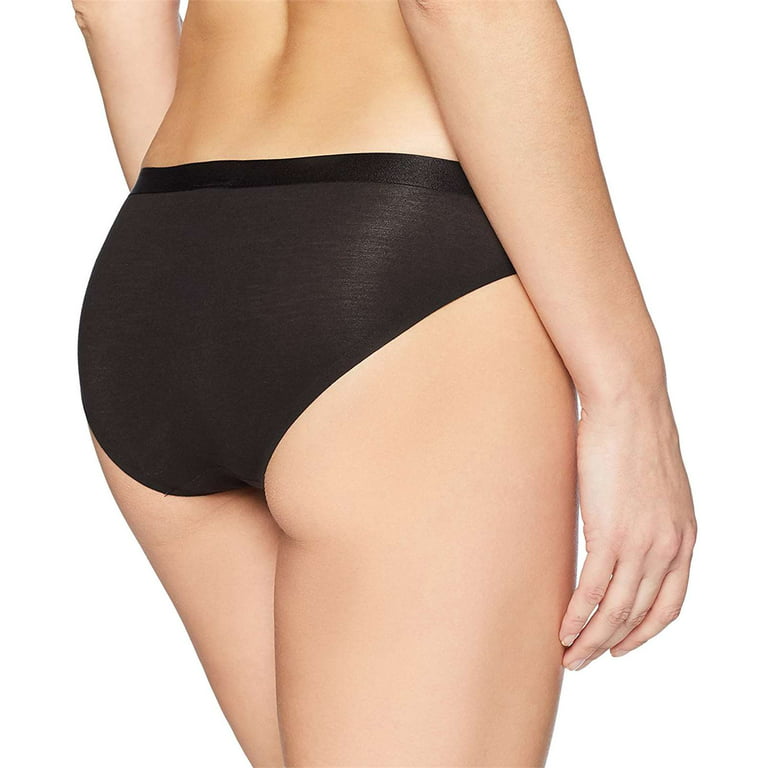 Calvin Klein Women's Structure Cotton Bikini Panty, Black,XS - US 