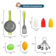 thumbnail image 4 of Set de disfraz de chef Lesheng Space para niños con juguetes de cocina, 4 of 8