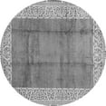 thumbnail image 1 of Ahgly Company Indoor Round Abstract Gray Contemporary Area Rugs, 4' Round, 1 of 1