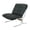 Black, variant on Leumius Modern Accent Chair Leather Armchair with High Back,Metal Legs,Soft Padded for Living Room/Office,Black