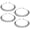 4 Black, variant on Metal Headbands for Men Fashion Headbands for Women, Unisex  Wavy Headbands Outdoor Sports Headbands Simple Elastic Non-Slip Hair Accessories (4 Pack)