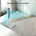 thumbnail image 3 of WAA 43-Inch Portable Floor Fan, 85°Oscillating, 12H Timer, Remote Control, Bladeless, 3 of 7