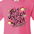 thumbnail image 4 of Inktastic Jesus is the Reason for the Season Christmas Bells and Stars Youth T-Shirt, 4 of 5