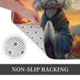 thumbnail image 6 of Gukieu Sunset Meditating Bichon Frise Print Dust-proof Floor Mats, Water-absorbent and Non-slip Flannel Door Mats 16x24in, Home Decoration Suitable for Kitchen, Bathroom, Garage, 6 of 7