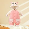 thumbnail image 5 of Newborn Infant Baby Girl Boy Romper Cute Ear Hooded Cotton Jumpsuit Long Sleeve Bodysuit Winter Warm Soft Onesie Playsuit Outfit, 5 of 6